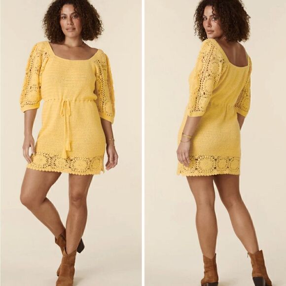 Spell Let The Sunshine In Mini Dress Size M - Picture 1 of 10